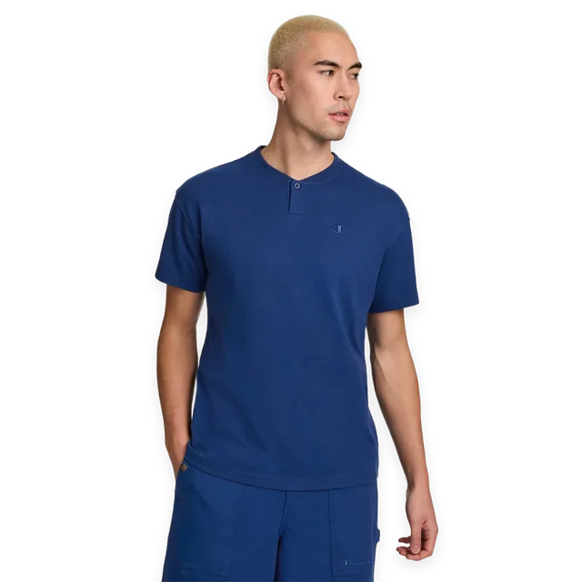 Champion Textured Henley, C Logo