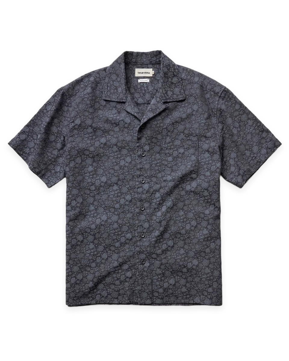 Taylor Stitch The Hawthorne Shirt in Japanese Night Bloom Jacquard