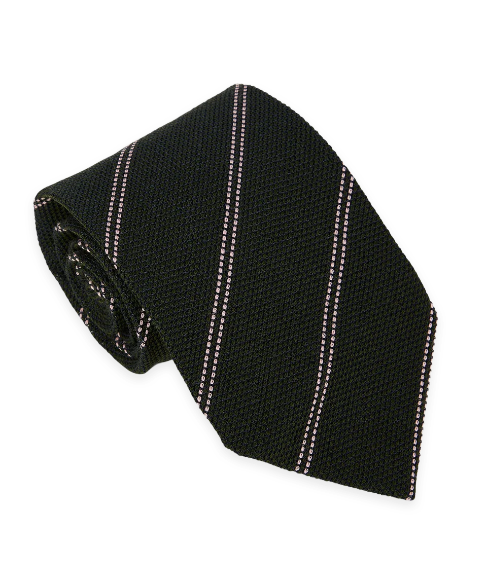 Todd Snyder Italian Silk-Wool Grenadine Stripe Tie