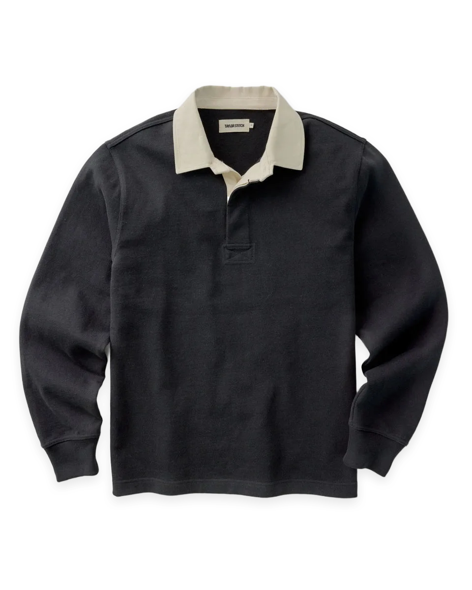 Taylor Stitch The Rugby Shirt in Coal
