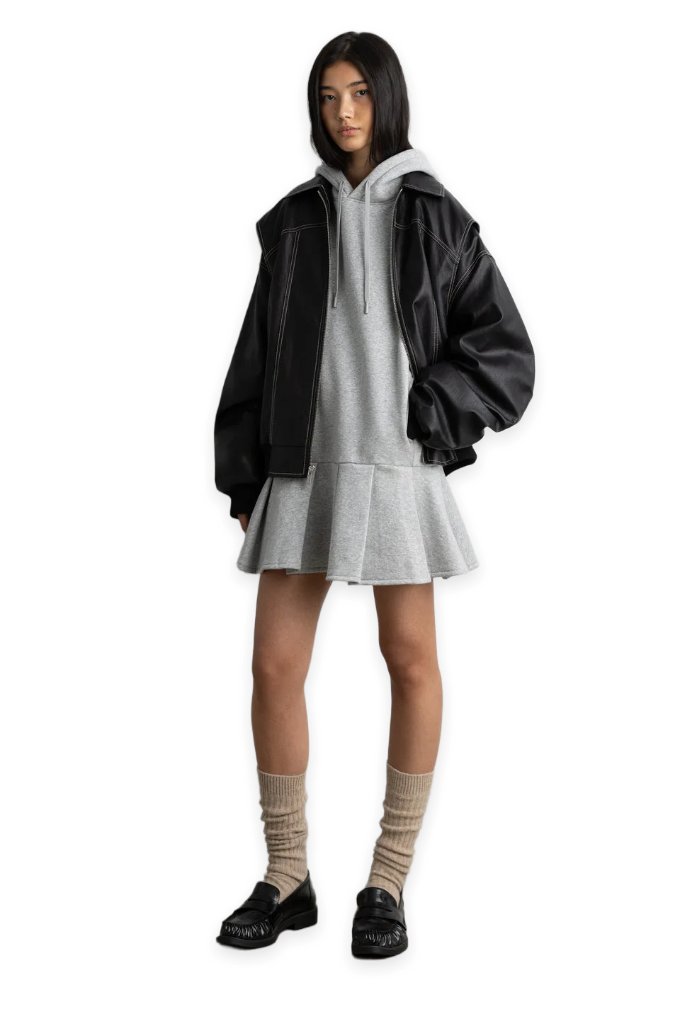 Oak + Fort HOODIE MINI DRESS