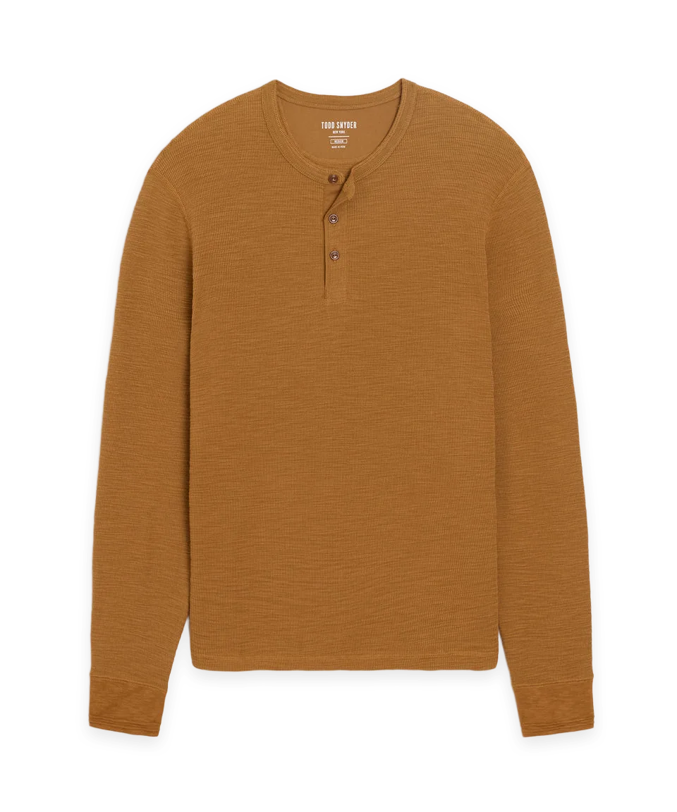 Todd Snyder Lightweight Mini Waffle Henley