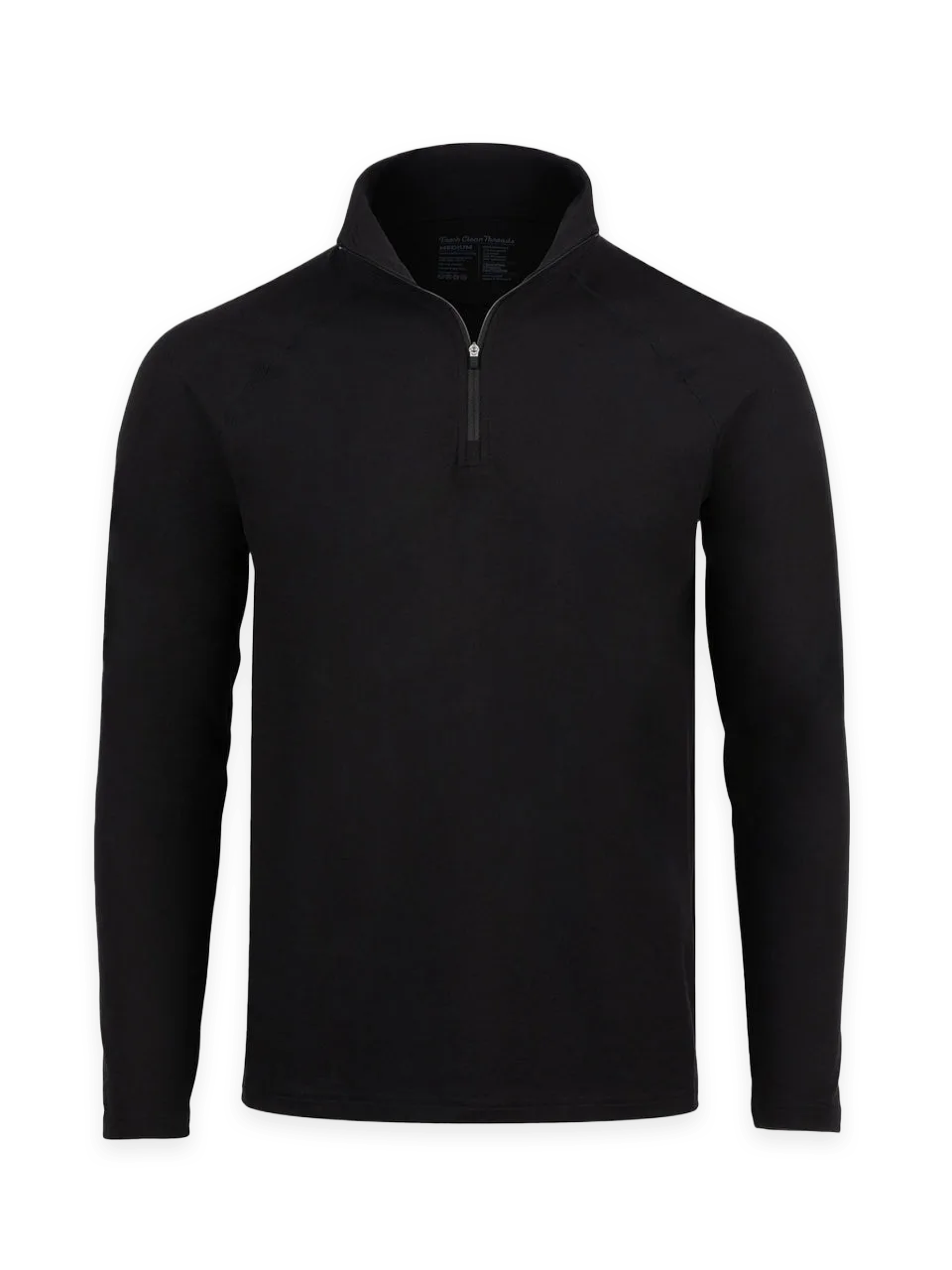Fresh Clean Threads Black Tech Quarter Zip