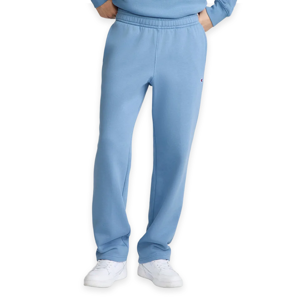 Champion Powerblend Sweatpants, Open Hem, C Logo