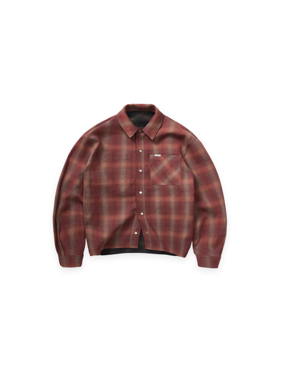 Represent Bonded Reversible Check Shirt · Nero