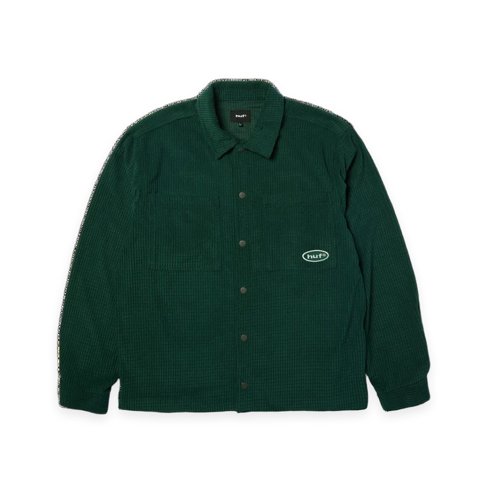 HUF Braun Waffle Cord Overshirt