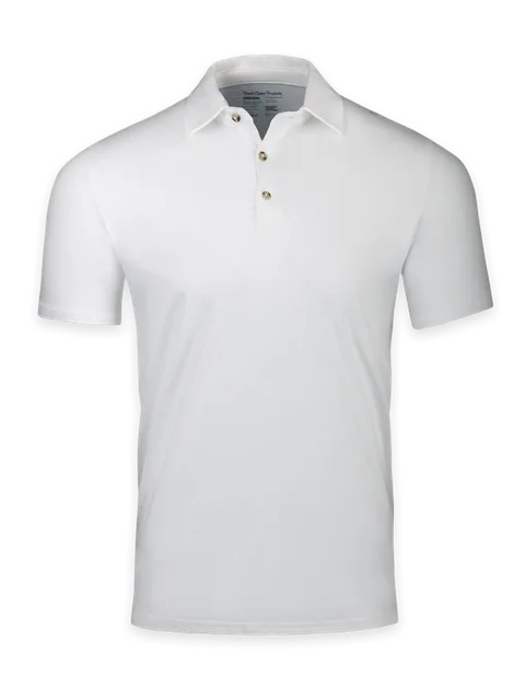 Fresh Clean Threads White Torrey Polo