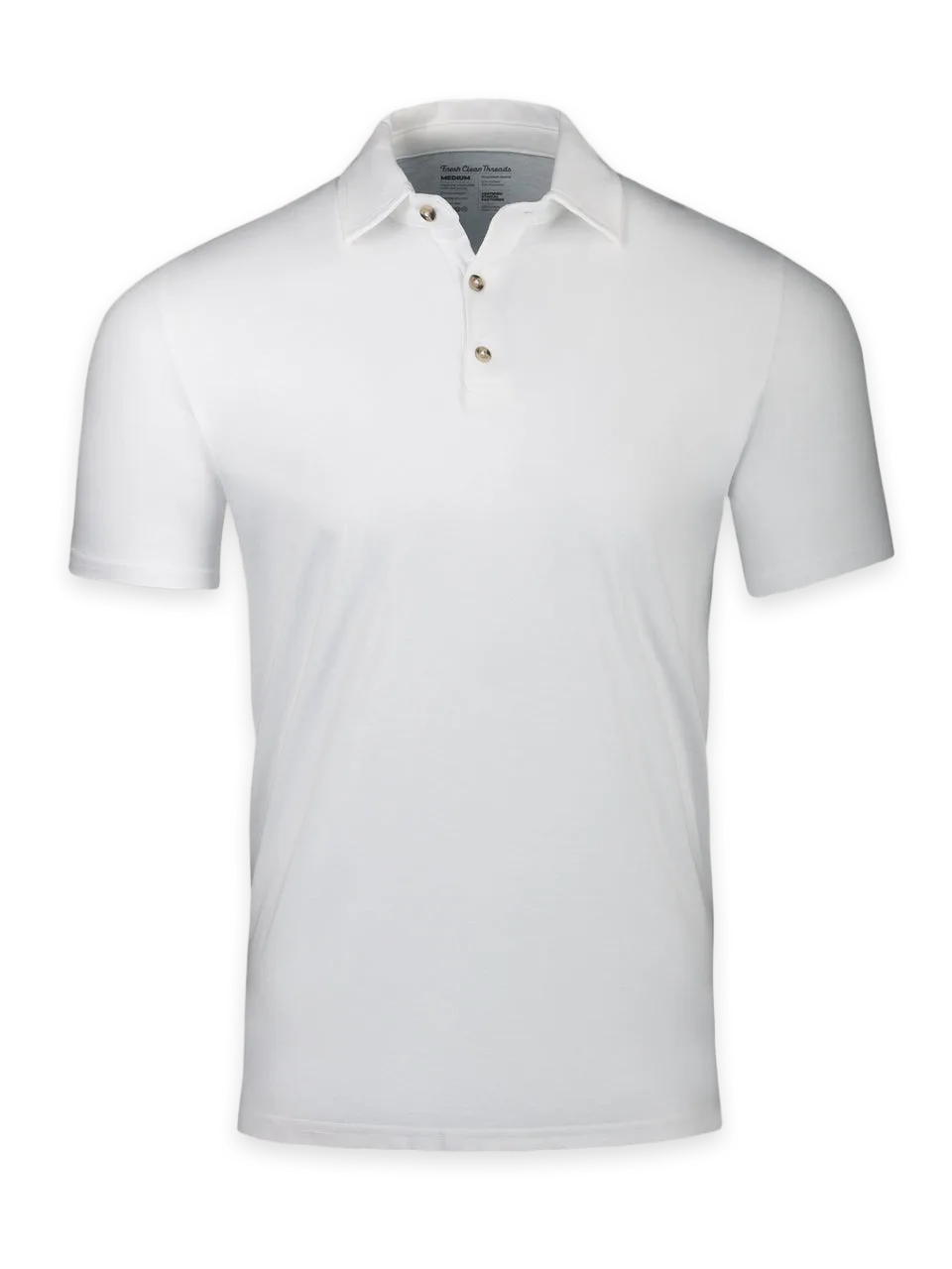 Fresh Clean Threads White Torrey Polo