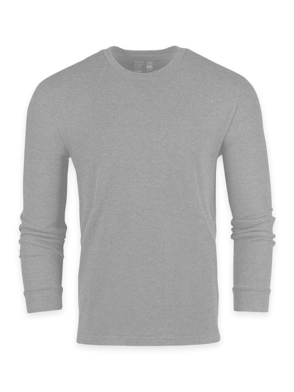 Fresh Clean Threads Heather Grey Thermal Long Sleeve Crew