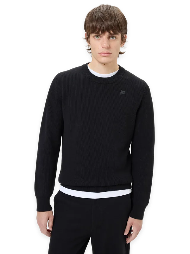 Pangaia Mens Merino Wool Sweater—Black