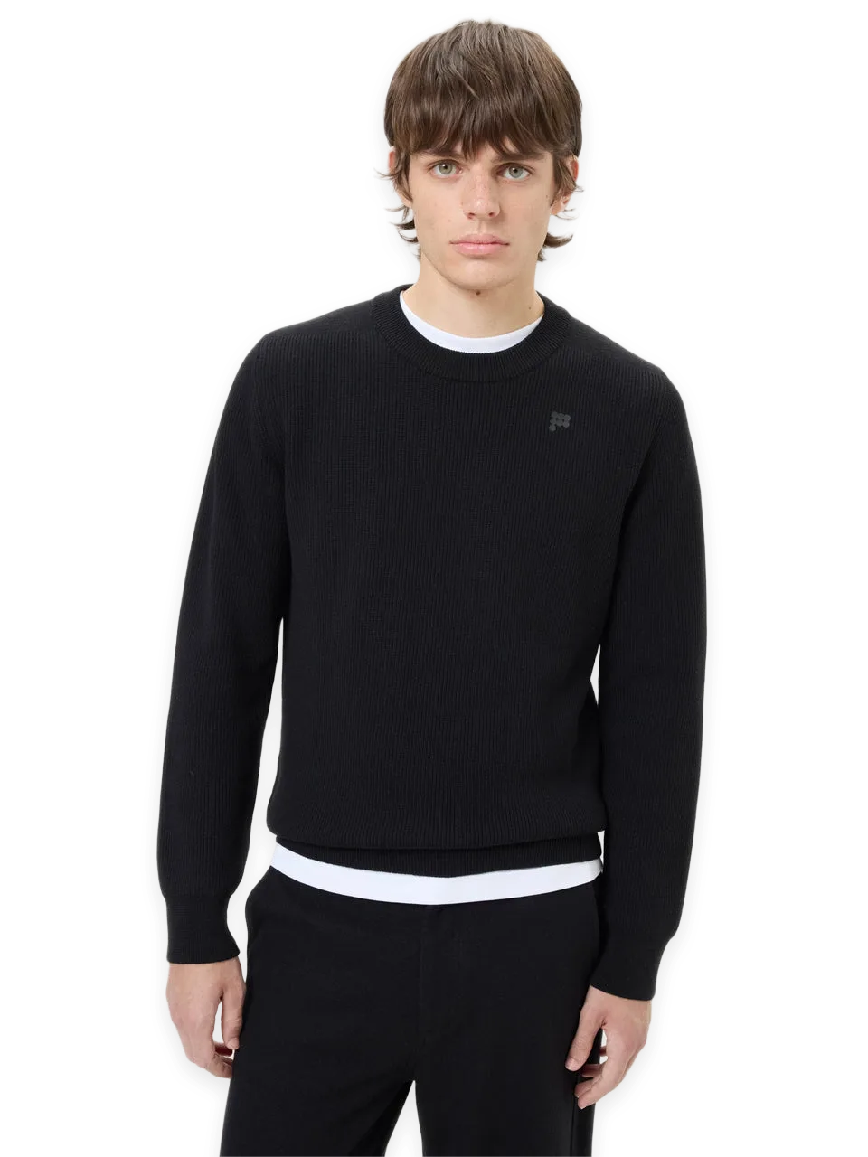 Pangaia Mens Merino Wool Sweater—Black