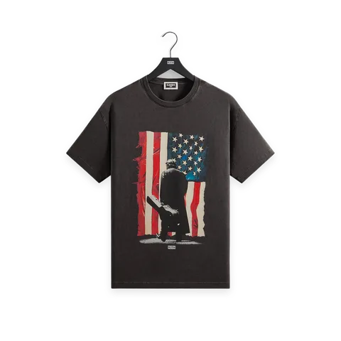 Kith Kith Records for Johnny Cash American Flag Vintage Tee