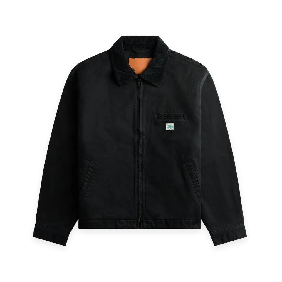 vowels vowels Garment Dyed Zip Up Jacket