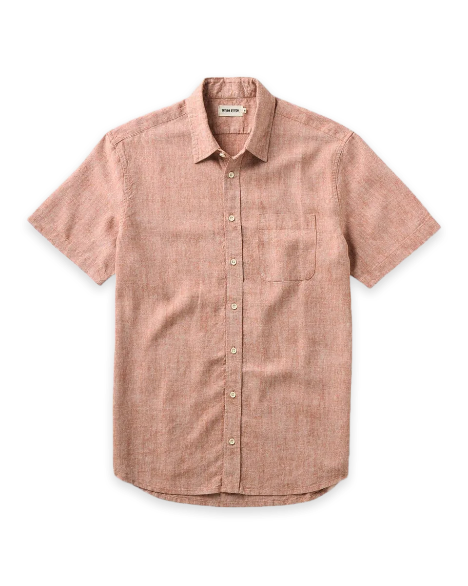 Taylor Stitch The Short Sleeve California in Desert Hemp