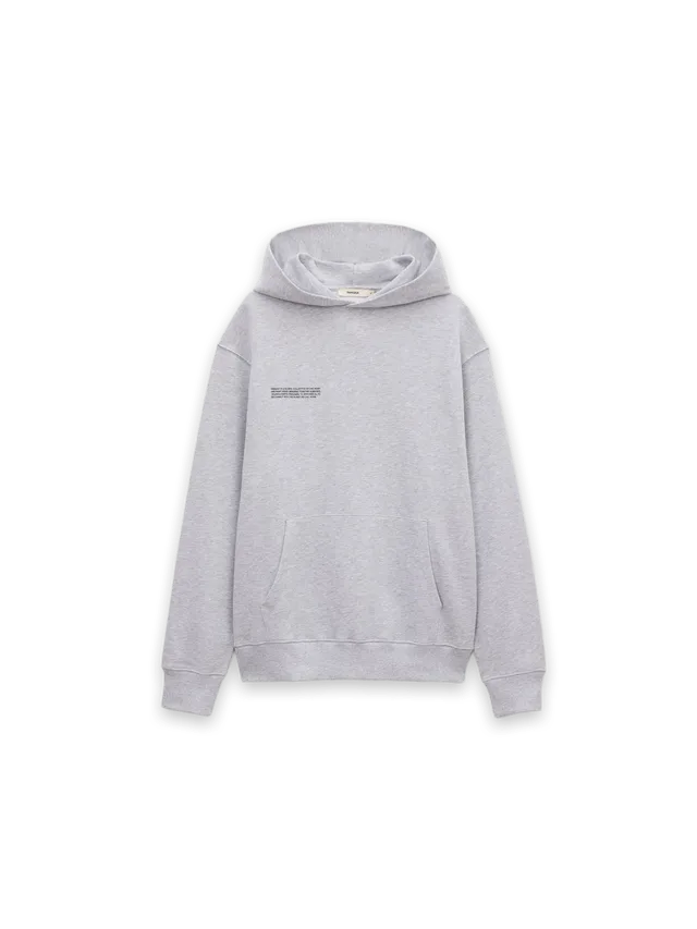 Pangaia Mens Midweight Hoodie—Grey Marl