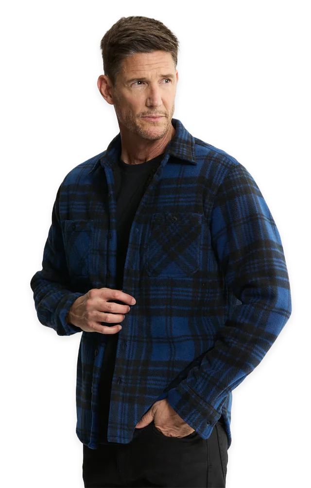 Jachs NY Sherpa Bonded Polar Fleece Shirt Jacket