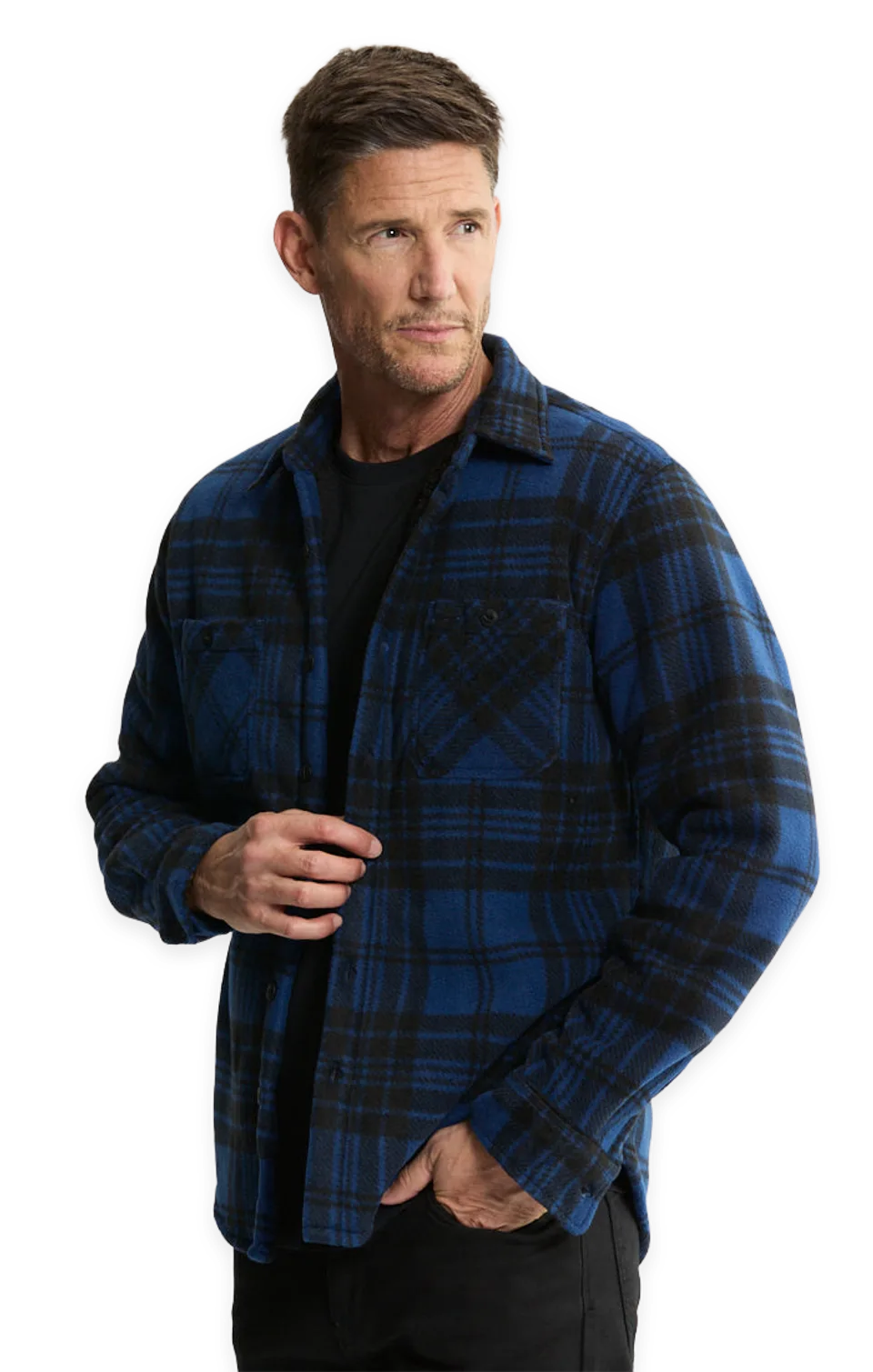 Jachs NY Sherpa Bonded Polar Fleece Shirt Jacket
