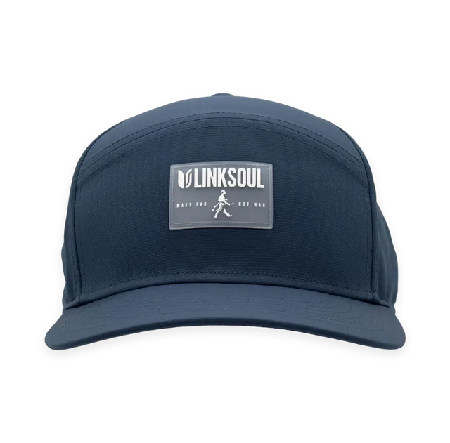 Linksoul Walking Man Split Panel Snapback Hat