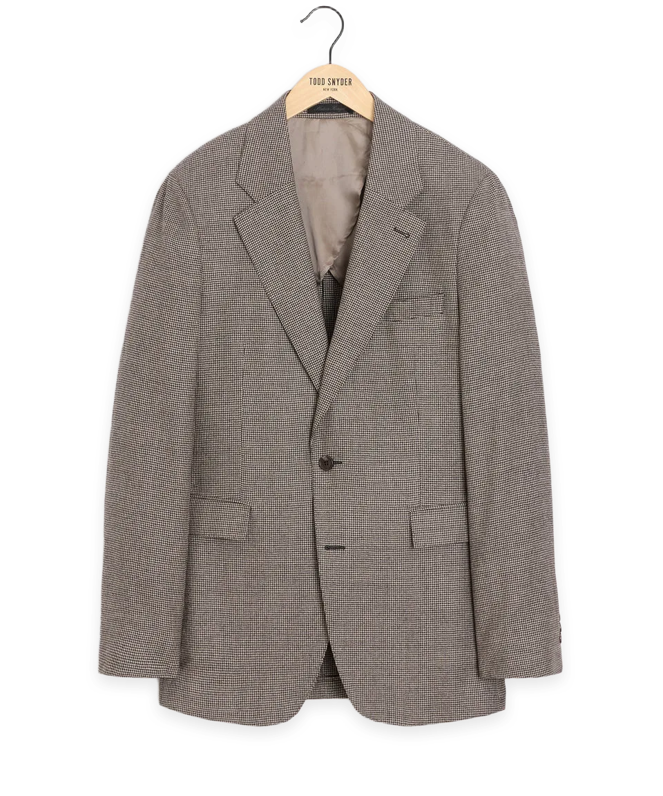 Todd Snyder Italian Flannel Houndstooth Sutton Jacket