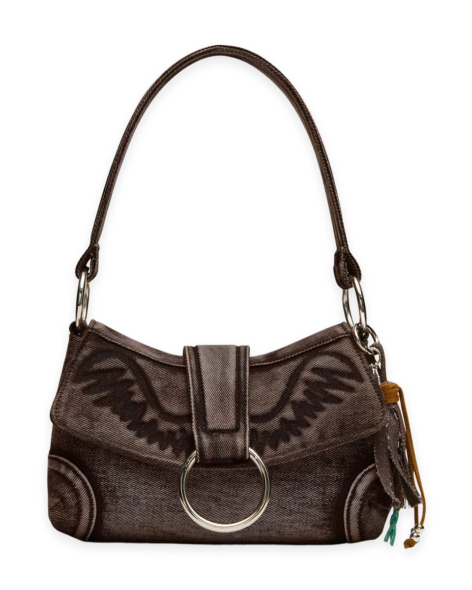 Steve Madden ALBANY BAG TAN DENIM