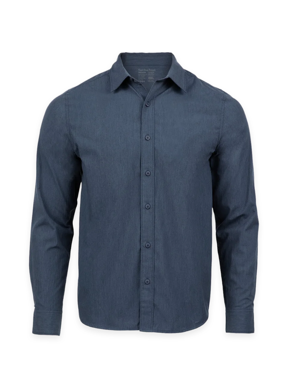 Fresh Clean Threads Navy Long Sleeve Button Up