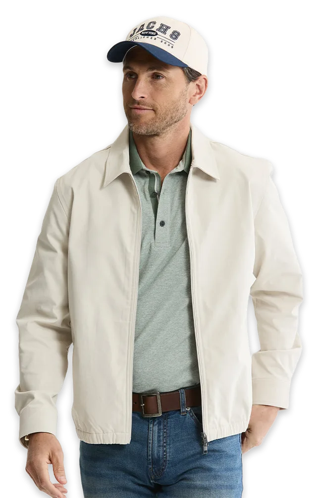 Jachs NY Tech Twill Zip Jacket