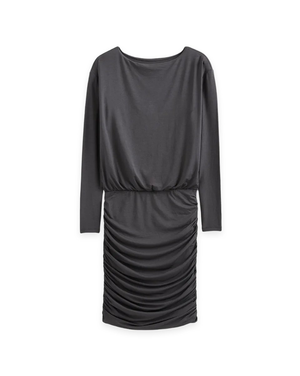 Everlane Drapey Jersey Ruched Mini Dress