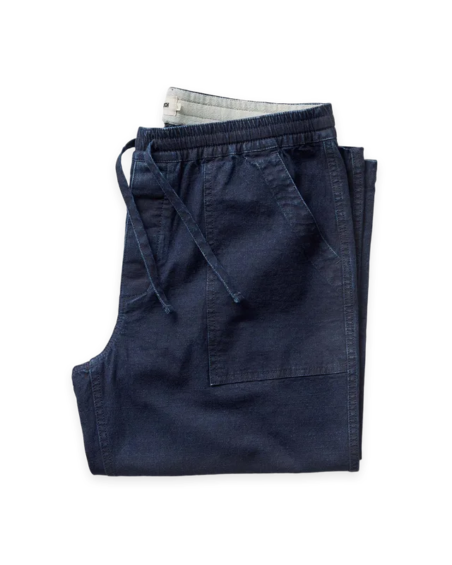 Taylor Stitch The Breakwater Pant in Rinsed Indigo Ripstop