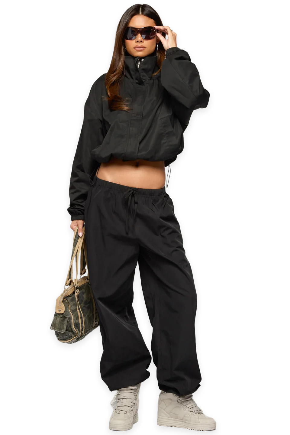 Edikted Corinne Nylon Track Pants