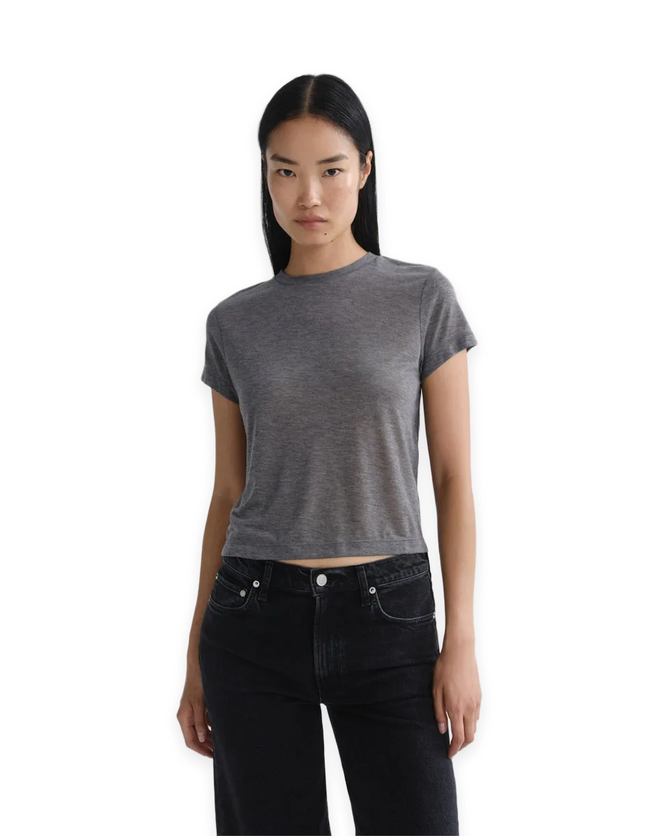 AGOLDE Adine Shrunken Tee (Tencel Jersey)