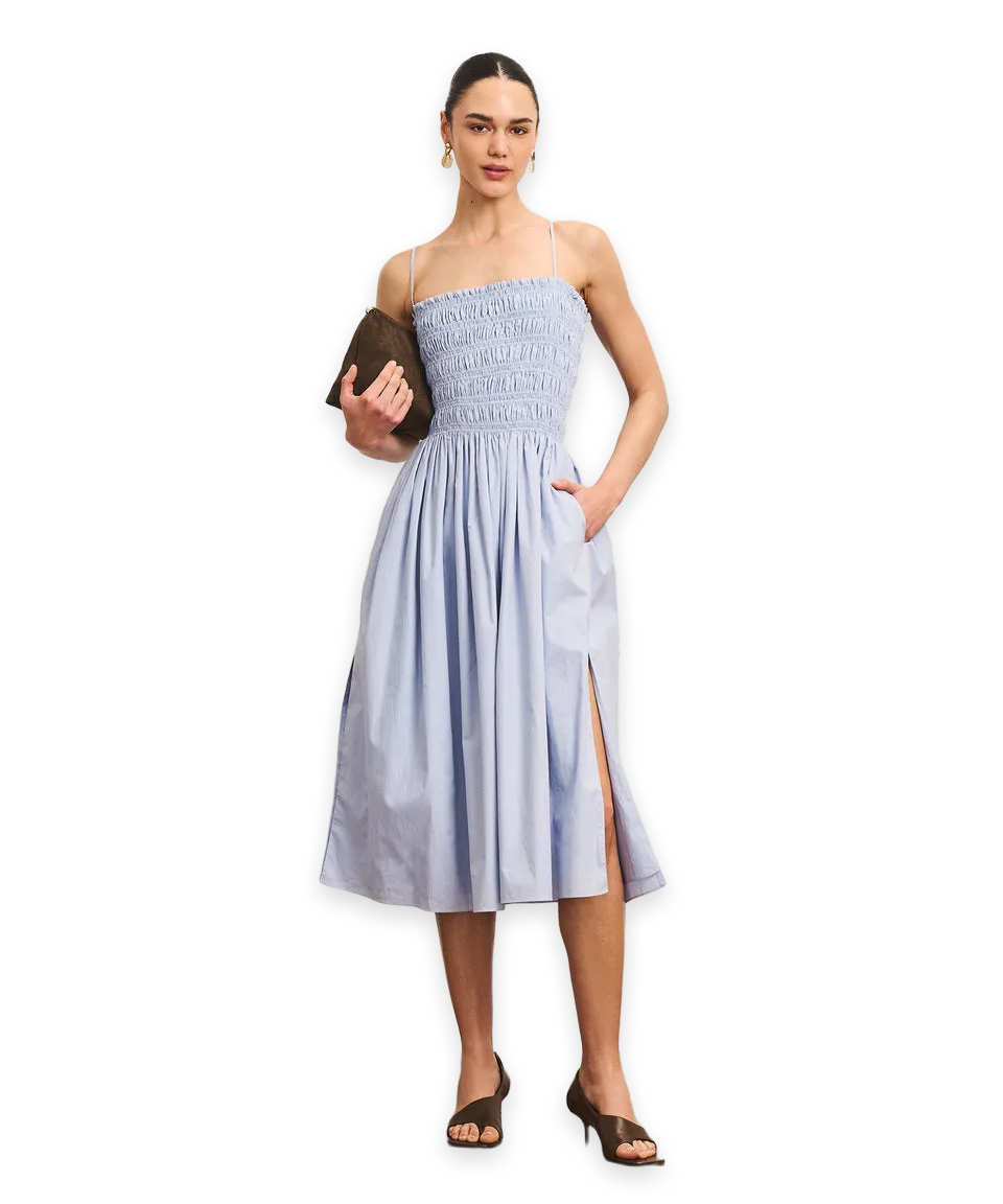 Naadam Cotton Smocked Dress