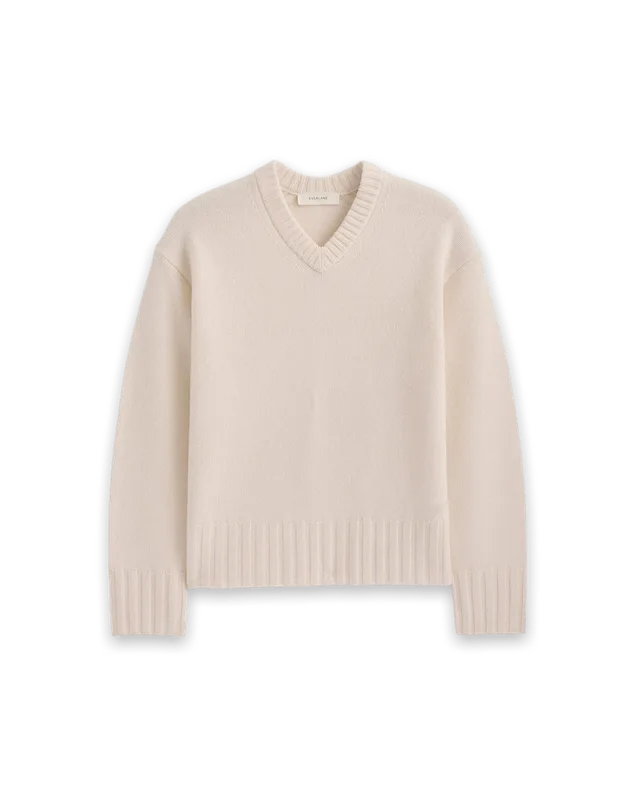 Everlane V-Neck Sweater in Extrafine Luxe Merino