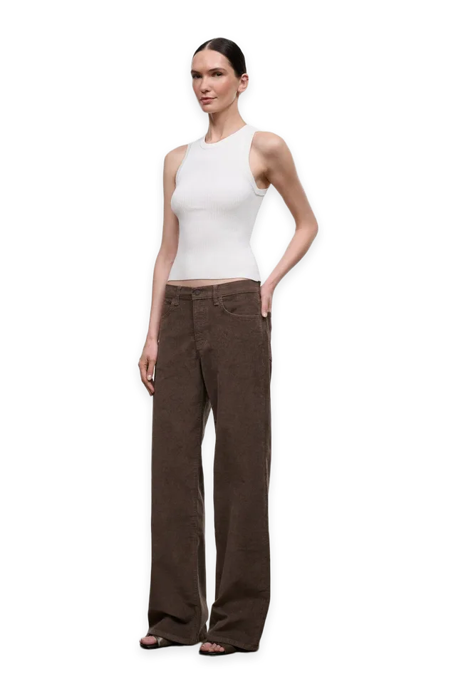 Staud Gus Relaxed Jean · Oyster Corduroy
