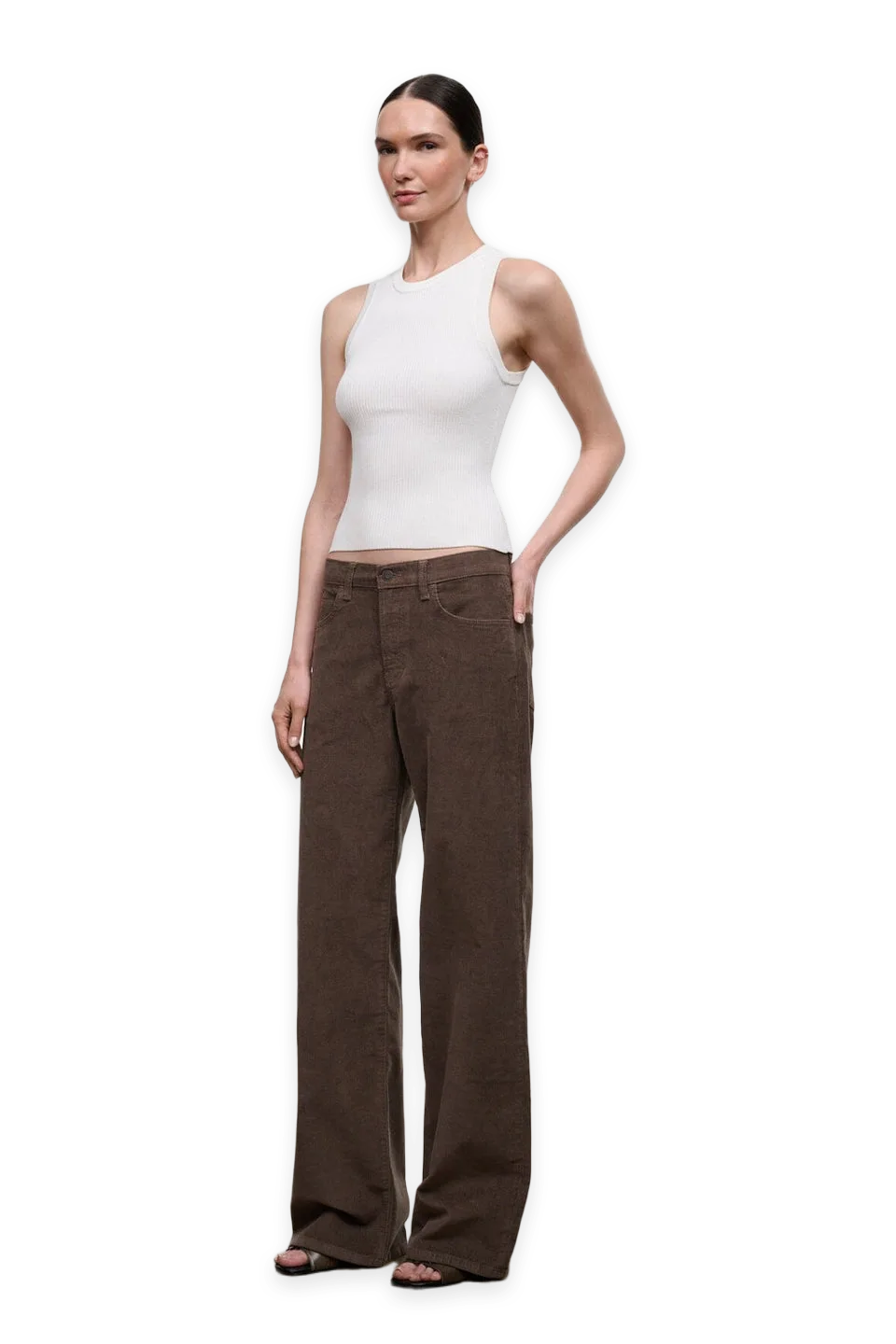 Staud Gus Relaxed Jean · Oyster Corduroy