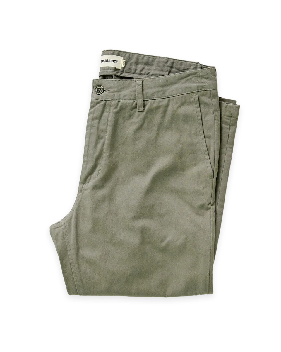Taylor Stitch The Slim Foundation Pant in Organic Smoked Olive