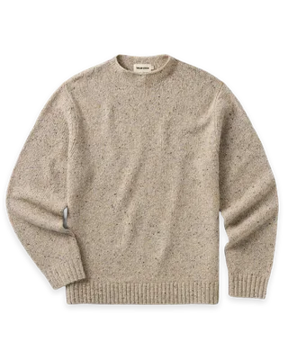 Taylor Stitch The Seafarer Rollneck Sweater in Natural Donegal