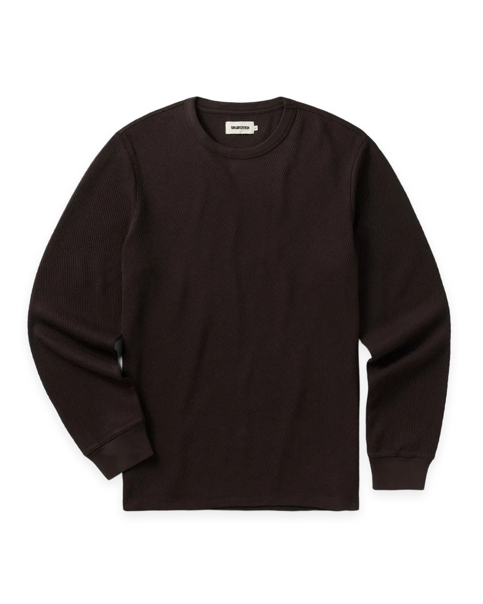 Taylor Stitch The Organic Cotton Crew in Soil Waffle