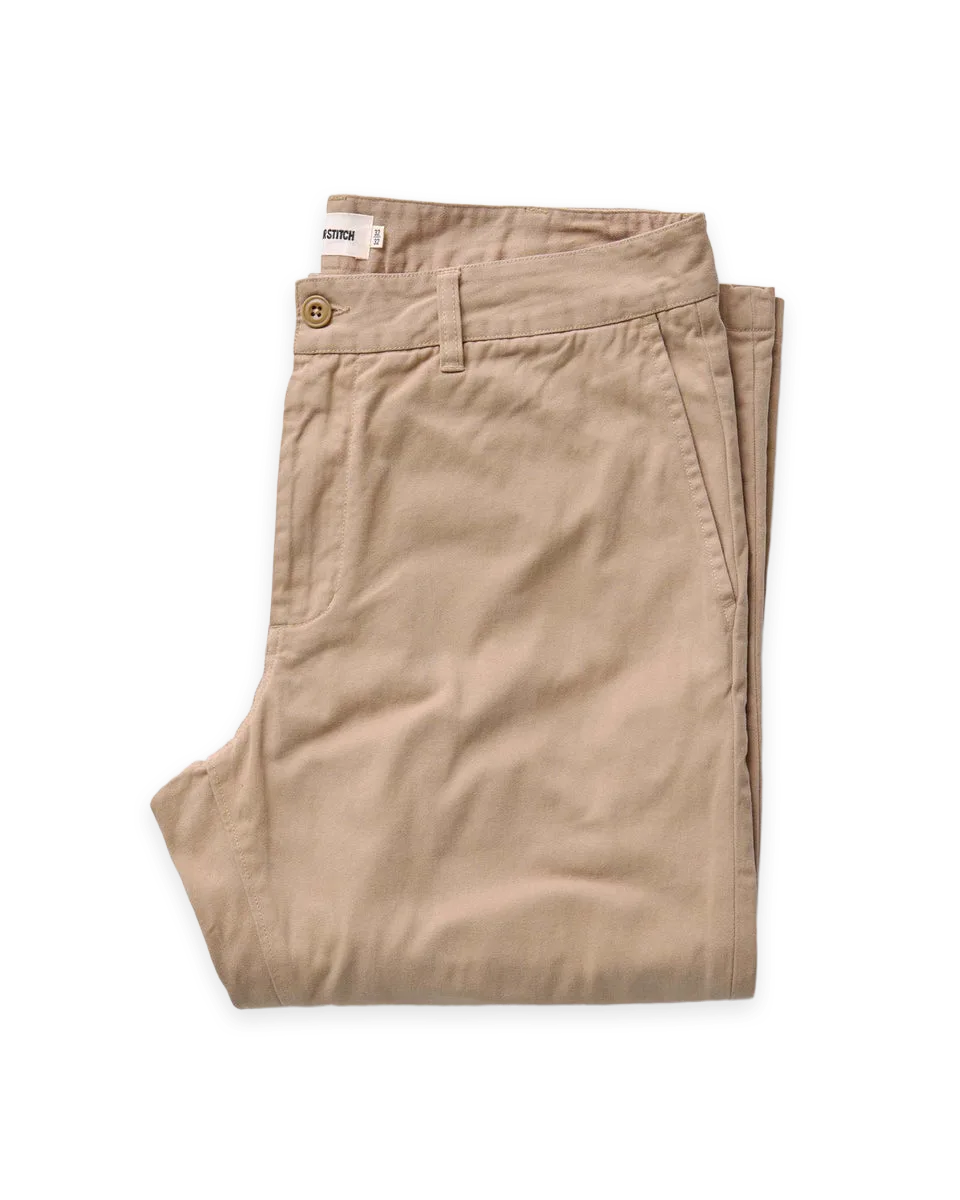 Taylor Stitch The Straight Foundation Pant in Organic Khaki