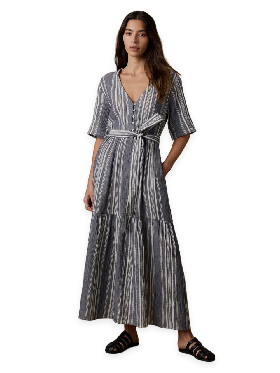 Faherty Dune Cotton Gauze Marina Dress