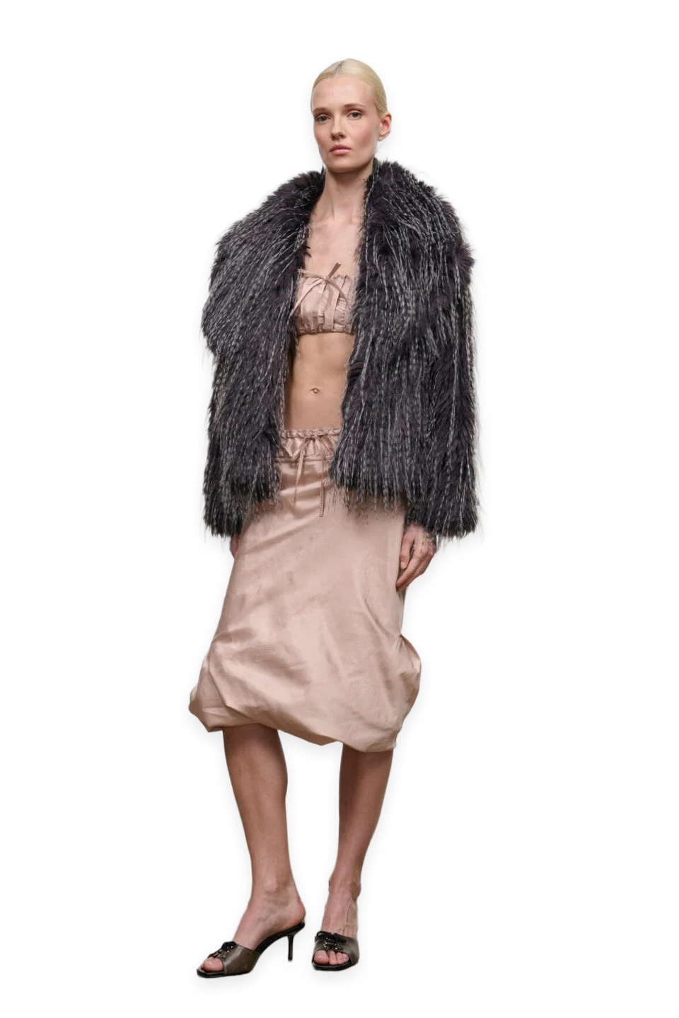 Staud Soprano Fur Jacket · Porcupine Quill