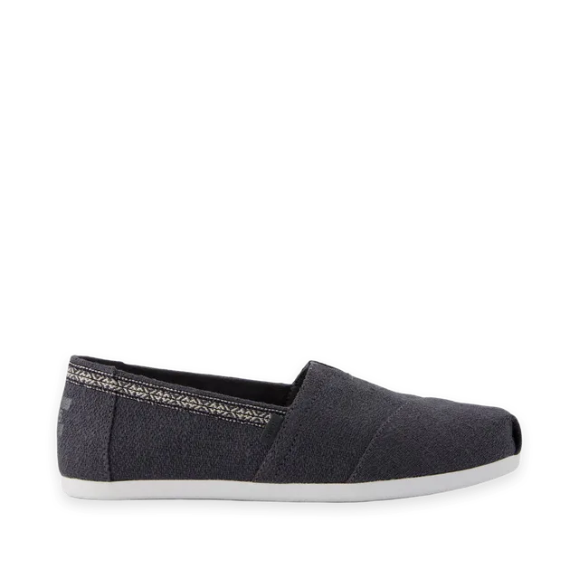 TOMS Womens Alpargata Classic Forged Iron Vintage Slub