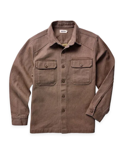 Taylor Stitch The Shop Shirt in Aged Penny Chipped Canvas