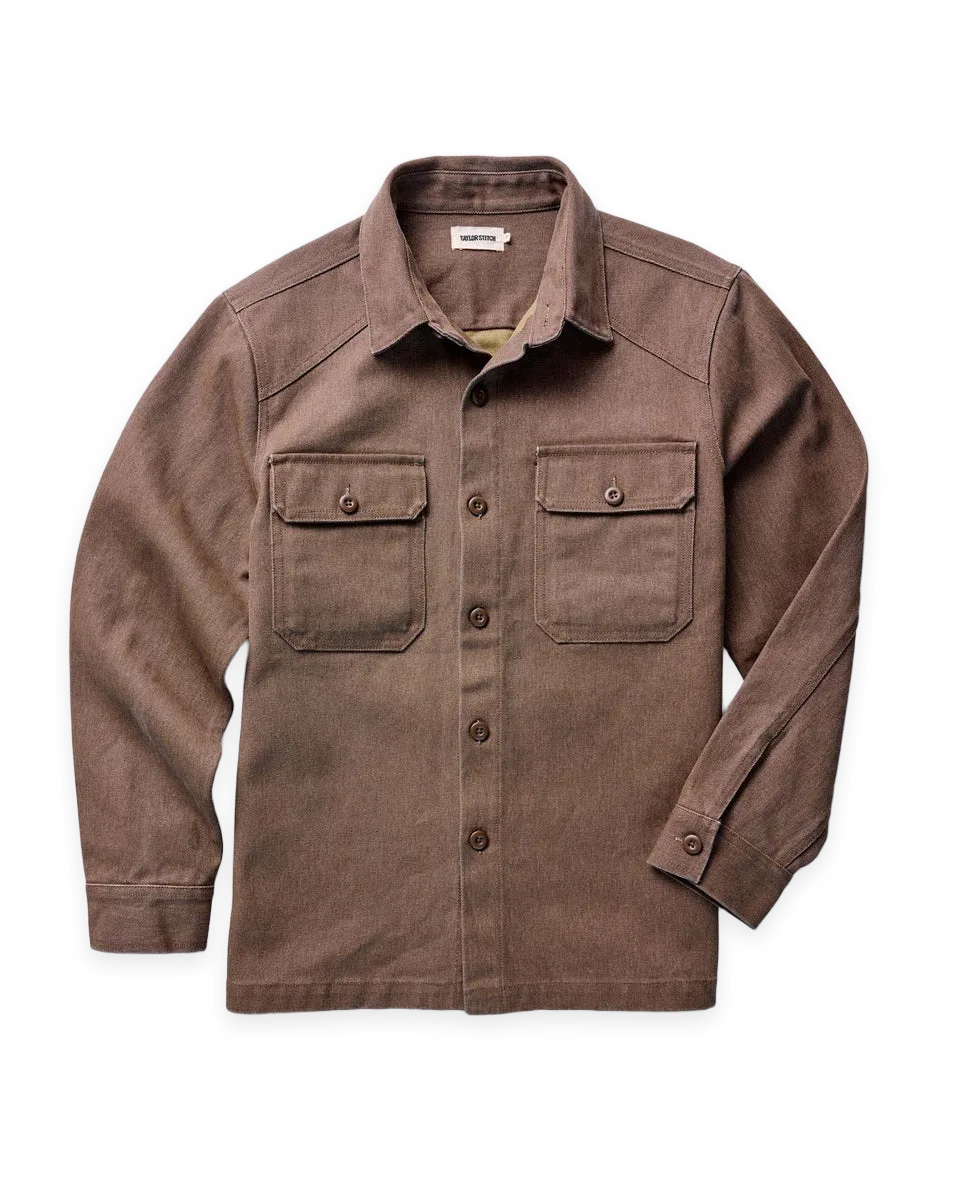 Taylor Stitch The Shop Shirt in Aged Penny Chipped Canvas