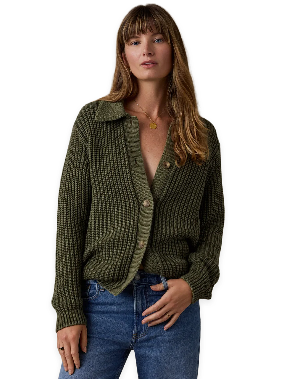 Faherty Sunwashed Cotton Lodge Cardigan