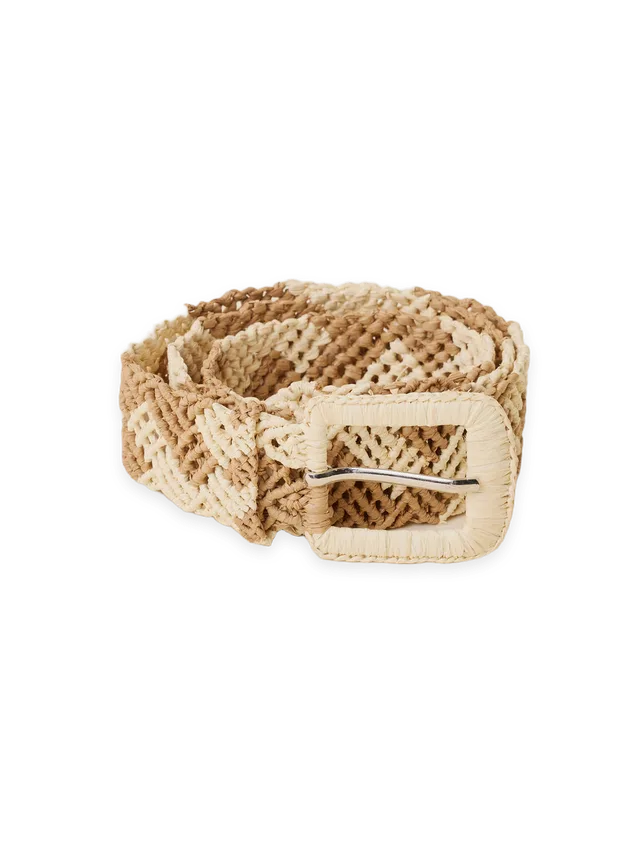 Faherty Raffia Belt