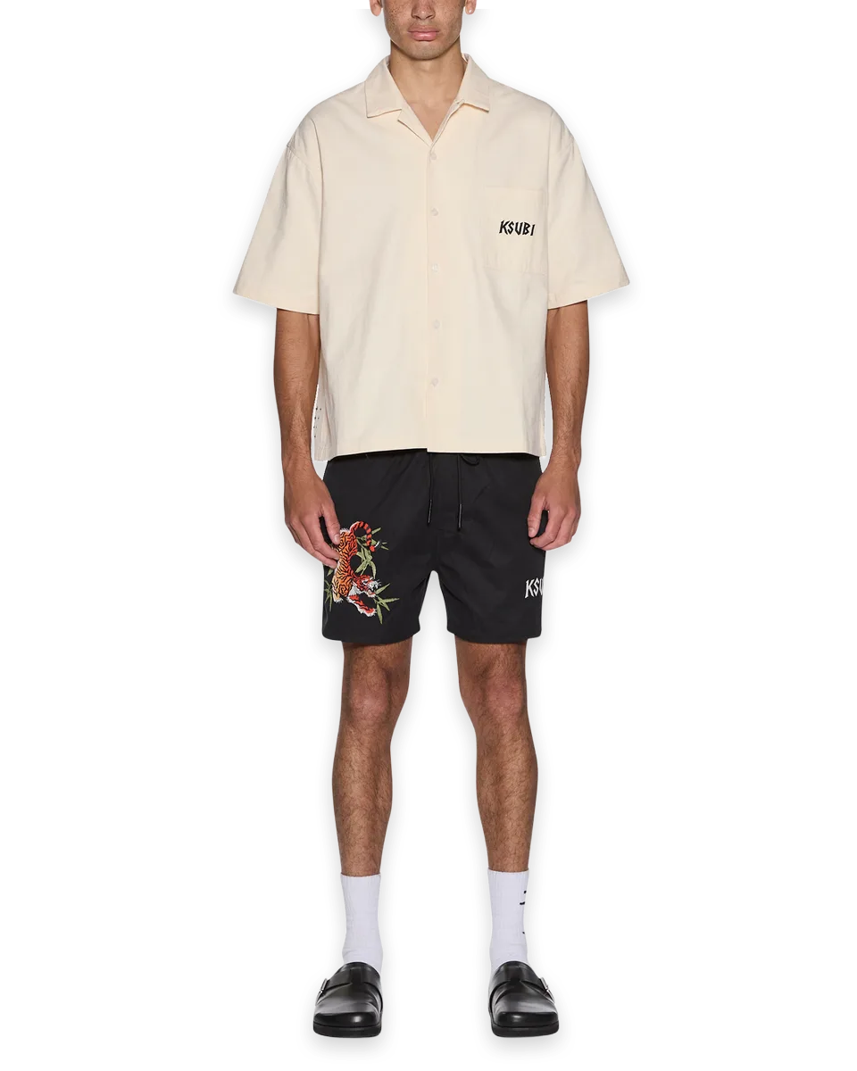 Ksubi STAY UP BOARDSHORT JET BLACK
