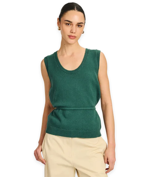 Naadam Cotton Belted Tank