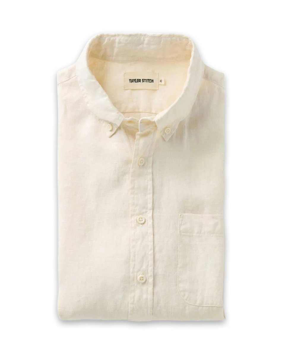 Taylor Stitch The Jack in Vintage White Linen