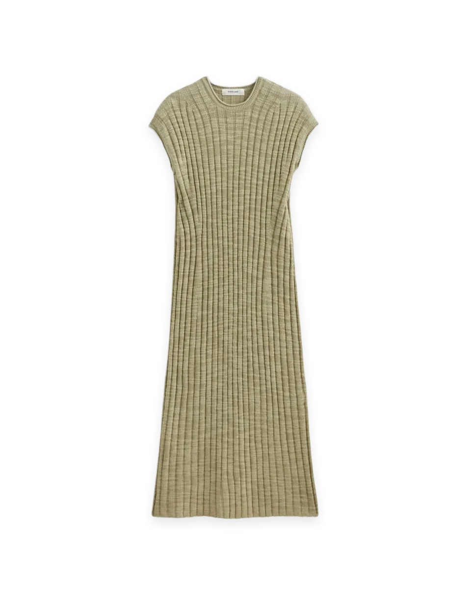 Everlane The Column Dress in Cotton Linen