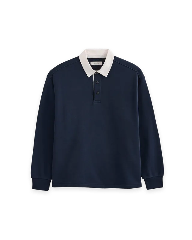 Everlane Luxe Fleece Rugby Polo
